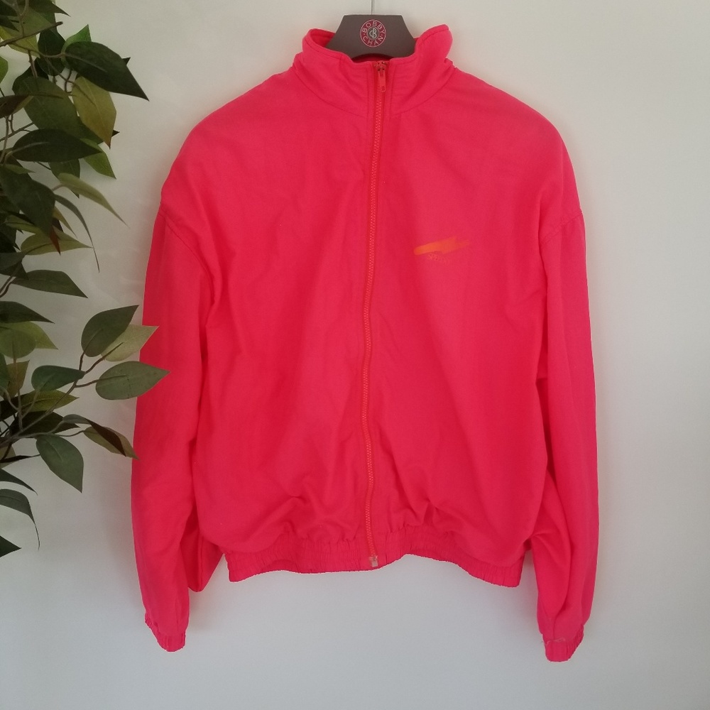 Vintage Hot Pink Speedo Nylon Zip Down Windbreaker